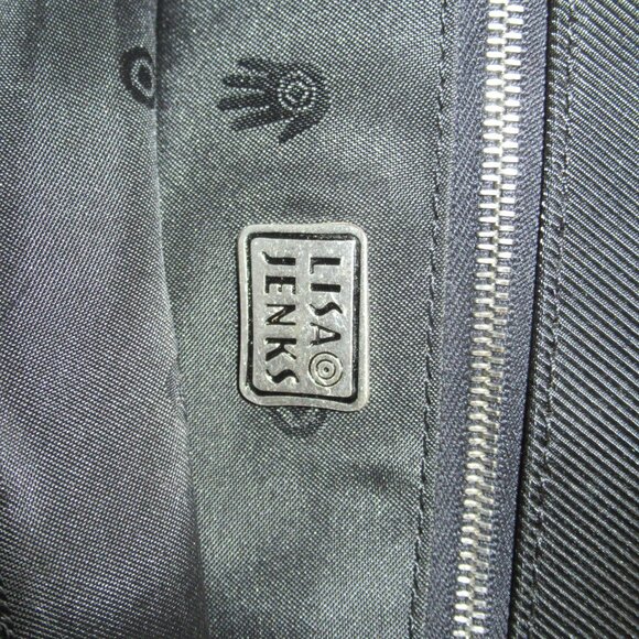 Lisa Jenks Black women's hand handbags shoulder bag - Picture 4 of 6
